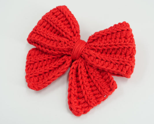 Custom Crochet Sailor Bow